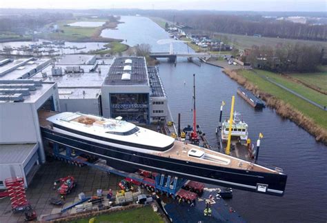 81m Sea Eagle Ii Royal Huisman Launches The Worlds Largest Aluminium