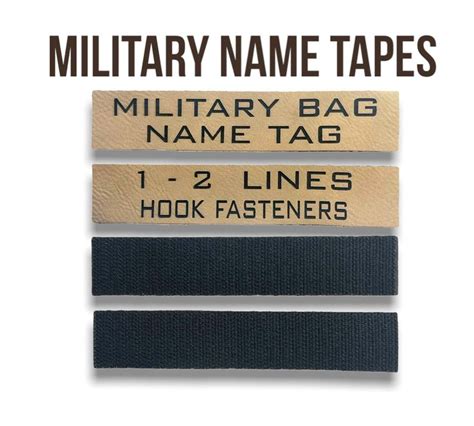 Custom Tactical Military Name Tapes With Hook Fastener Great Etsy In