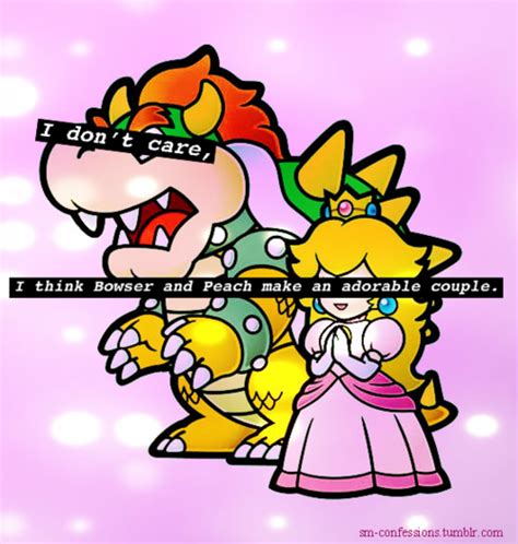 I Think Peach And Bowser Make An Adorable Couple Nintendo Villains