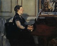 "Suzanne Manet Playing the Piano" Edouard Manet - Artwork on USEUM