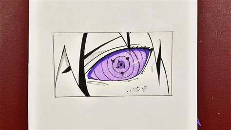 Easy To Draw How To Draw Sasukes Eye Rinnegan Youtube