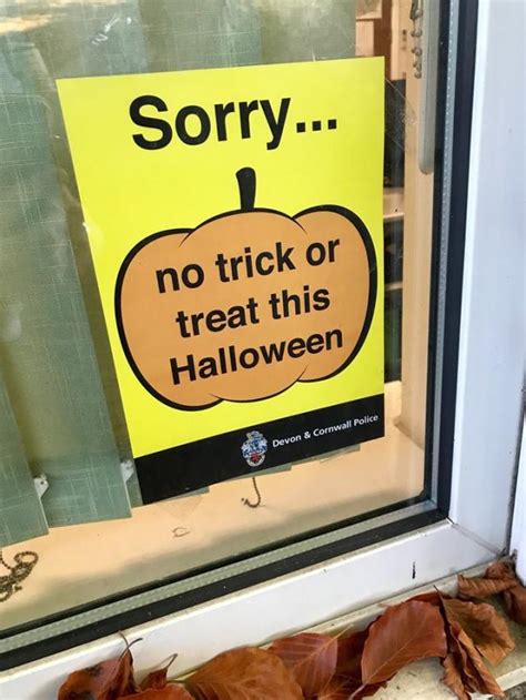 Posters To Stop Trick And Treaters