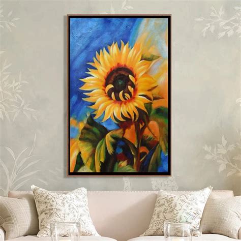 Nude Woman S Body With Sunflower Wall Art Etsy My Xxx Hot Girl