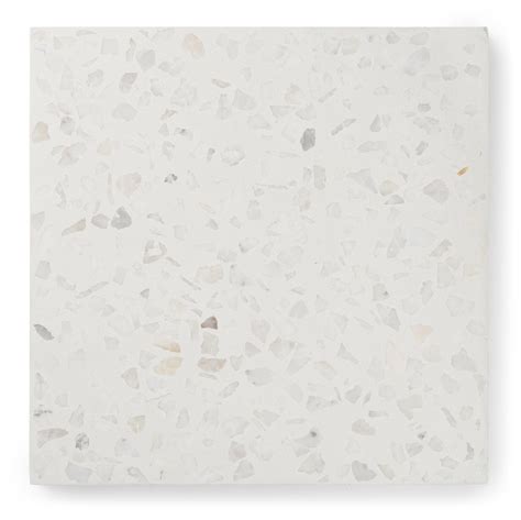 White Terrazzo Tile 12 X12 6 X6 Sample Tile Terrazzo Tile