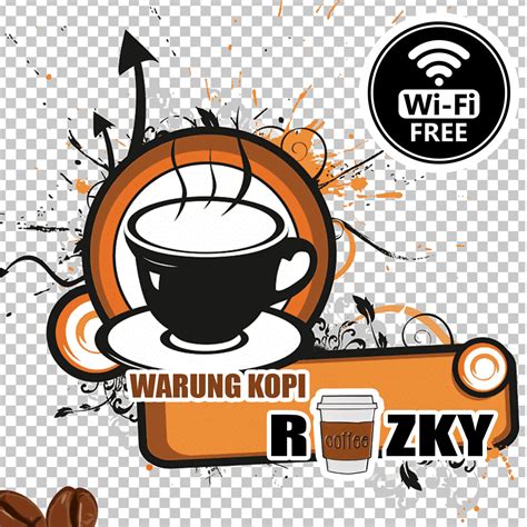 Honion Jiddane Logo Kopi Warung Kopi Kedai Kopi Kekinian Spanduk