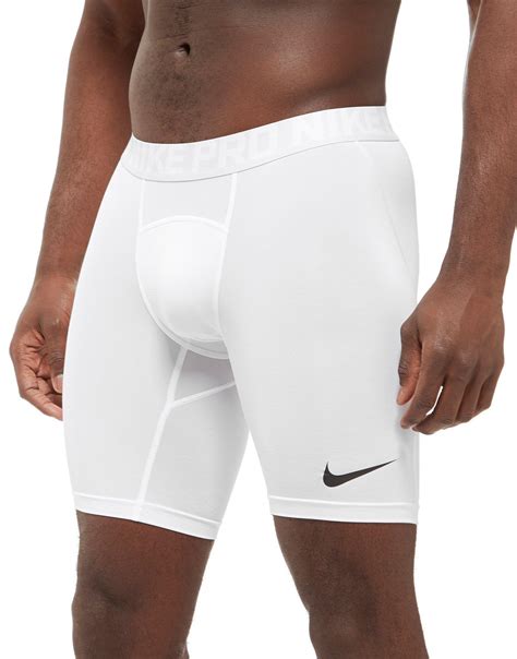 Nike Pro Compression 6 Shorts In White For Men Lyst