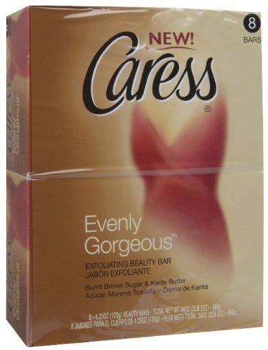 Caress Evenly Gorgeous Exfoliating Beauty Bar Soap 425 Oz Bars 8
