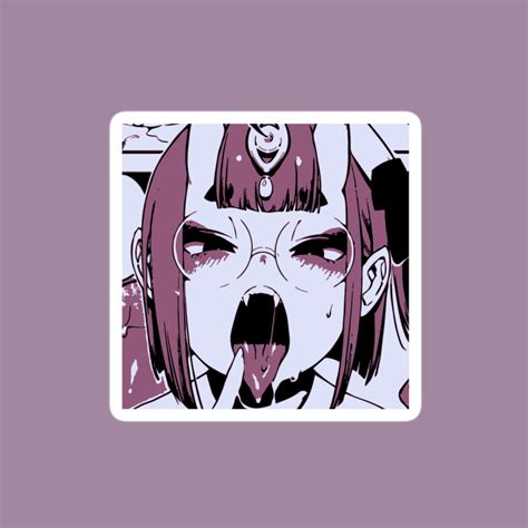 Succubus Ahegao Sticker Pastel Kawaii Goth Anime Manga Etsy