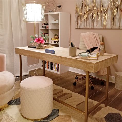 Soft Pink Glam Home Office Whitney J Decor