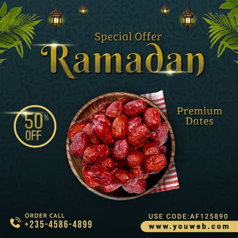 Ramadan Social Media Post Design Template Postermywall