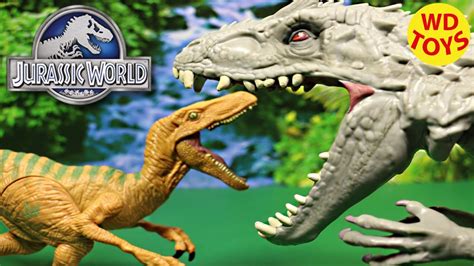 Jurassic World Velociraptor Echo Dinosaur With Indominus Rex Unboxing Review By Wd Toys Youtube