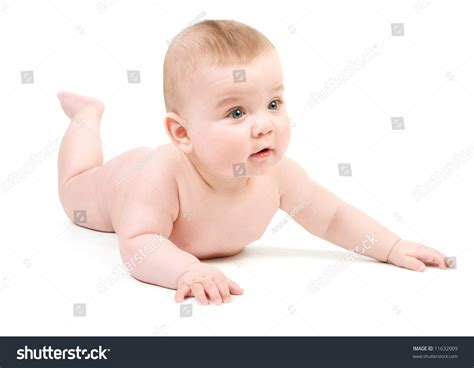 Naked Baby On White Background Stock Photo 11632009 Shutterstock