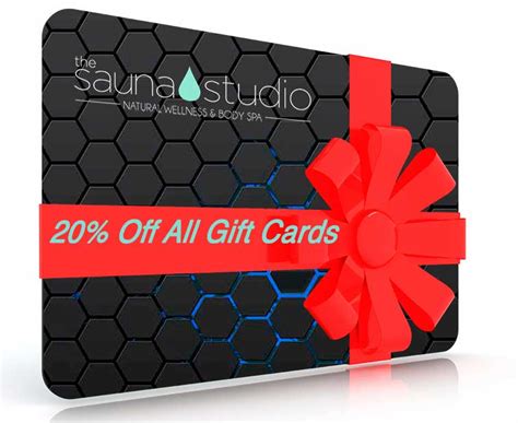 The Sauna Studio Holiday Black Gift Card The Sauna Studio
