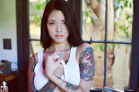 Suicide Girls Tattoo Nose Rings Myca Suicide Wallpapers