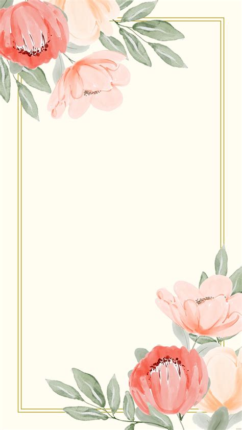 Invitation Floral Frame Background In Illustrator Eps  Svg