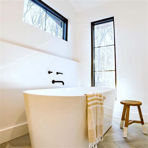 Black Windows Accent Contemporary Bathroom Design Pella