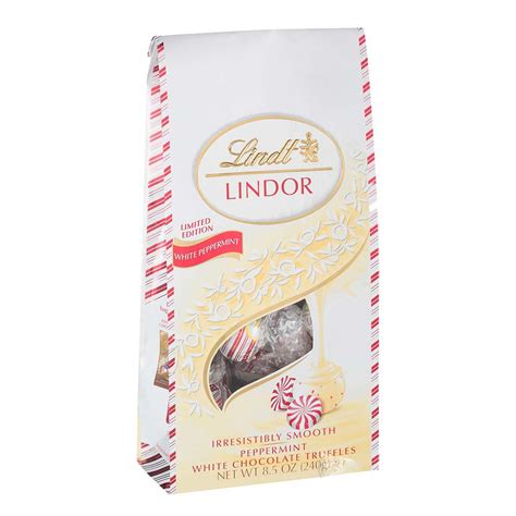 Lindt Lindor White Peppermint Chocolate Holiday Truffles Shop Candy