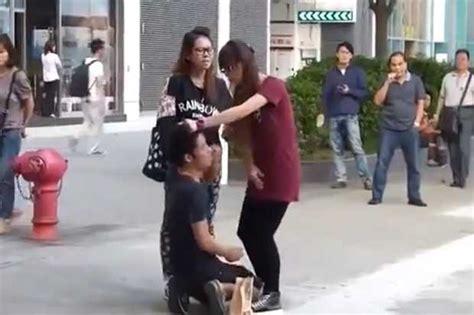 Video Girl Arrested After Forcing Cheat Boyfriend To Knees And