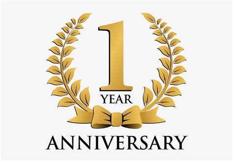 1 Year Celebration Png 1st Year Anniversary Logo Free Transparent