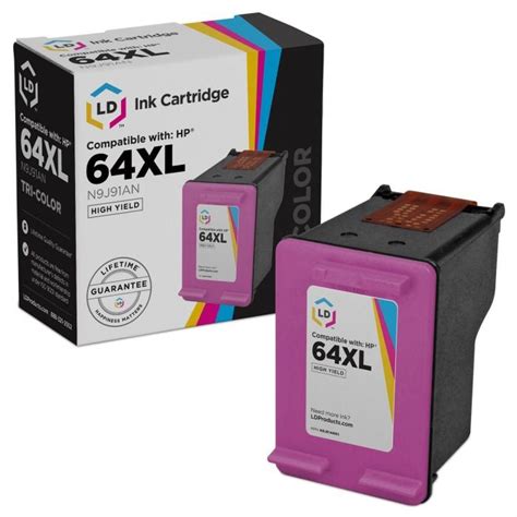 Hp N9j91an 64xl Hy Tri Color Remanufactured Ink Discounted Prices