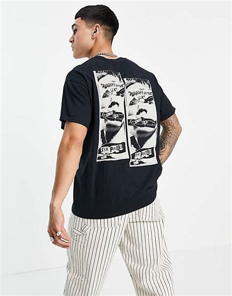 Vintage Supply Sex Pistols Tile Back Print T Shirt In Black Asos