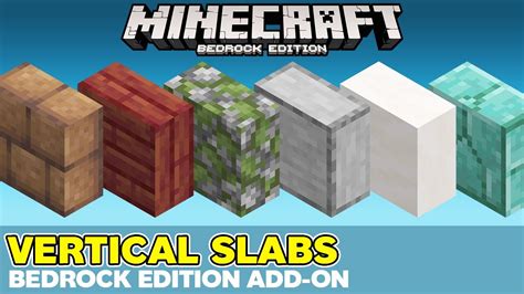 Vertical Slabs Addon For Minecraft Bedrock Edition Youtube