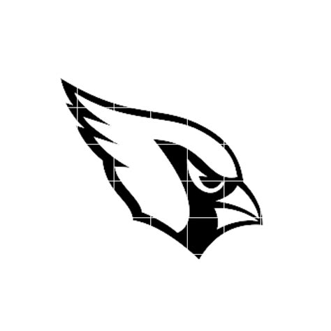 Arizona Cardinals Black And White Logo Svg Football Nfl Etsy