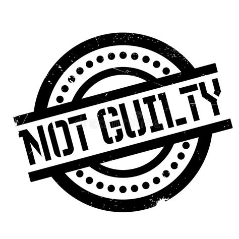 Not Guilty Rubber Stamp Stock Vector Illustration Of Guilty 87260687