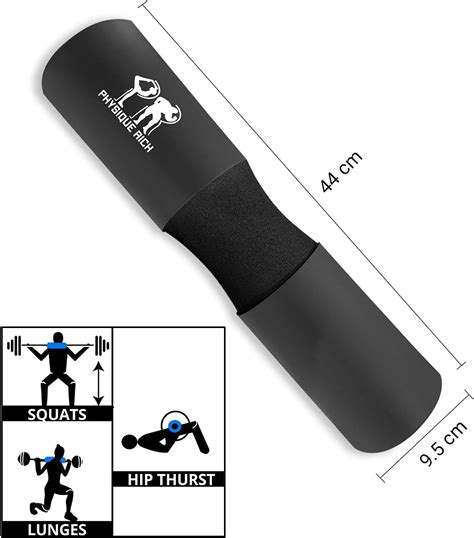Physique Rich Barbell Squat Pad Extra Thick Foam Padding For Neck