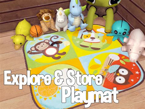 Explore And Store Play Mat By Akaisims Sims 4 Toddler Sims Baby Sims