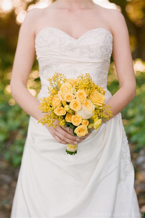 Yellow Bridal Bouquet For Spring