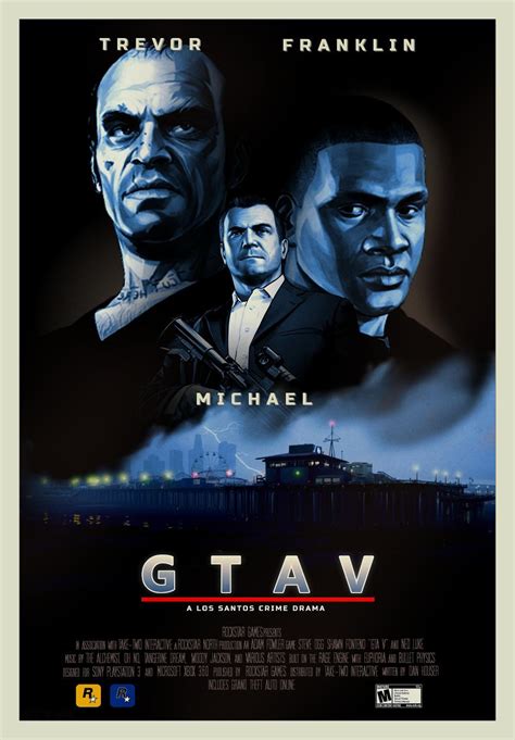 The Official Gta Blog Fanmade Gta V Poster