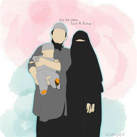 Keluarga Bahagia Gambar Kartun Keluarga Besar Islami 12 Animasi