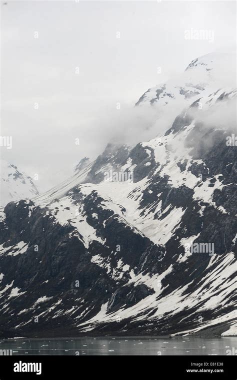 Glacier Bay In Alaska With Nature Glaciers Ice Falling Glaciers And