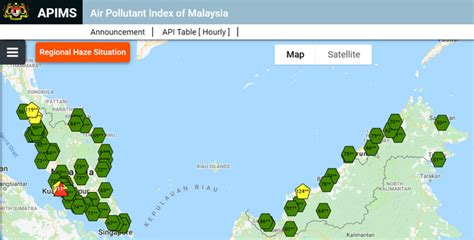 To get more information about a specific city, move your move over any of the the flags in the above map, then. Malaysian Air Pollution Index upgraded to PM2.5 - Marufish ...