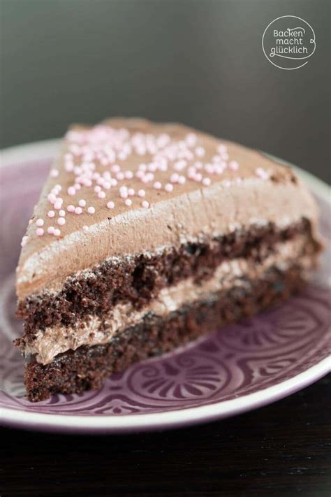 Schoko Buttercreme Torte Backen Macht Gl Cklich