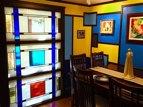 Mission Craftsman Stained Glass Windows Minimal Install