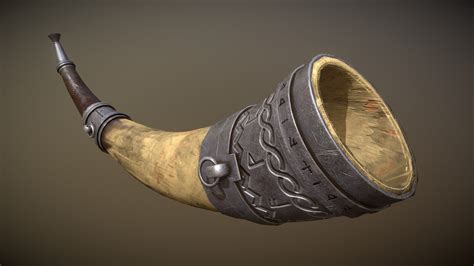 Viking War Horn Download Free 3d Model By Jairo Cardenas