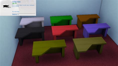 The Sims 4 Corner Desk Cc Modern House