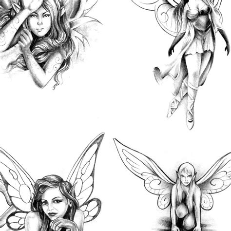 10 Fairies Flash Tattoo Design Download Tattoodesignstock