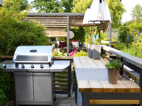 A medium outdoor kitchen plan will include 72 inches of workspace with added storage and refrigeration options. Diy Grill Table Plans Barbecue Outdoor Weber Kettle Bbq Kamado Big Green Egg Cabinet Gear ...
