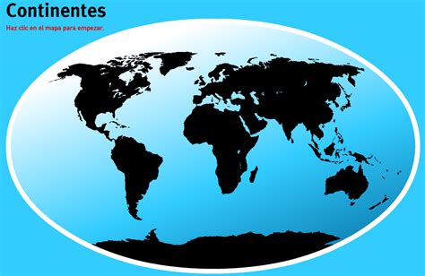 Juegos De Geografía Juego De Los Continentes En El Mapa Cerebriti