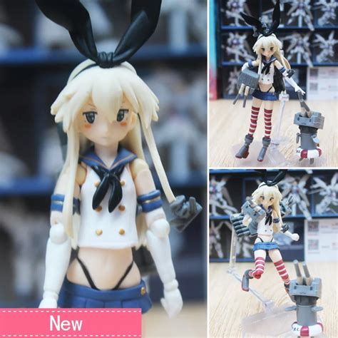 Anime Kantai Collection Shimakaze Pvc Action Figure Collectible Model Doll Toy 16cm Figma 214