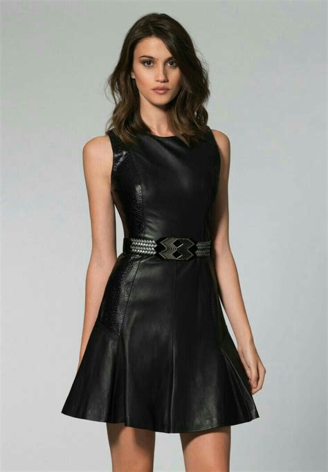 Pin By Olivier Larocque On Womens Style Leather Dresses Black