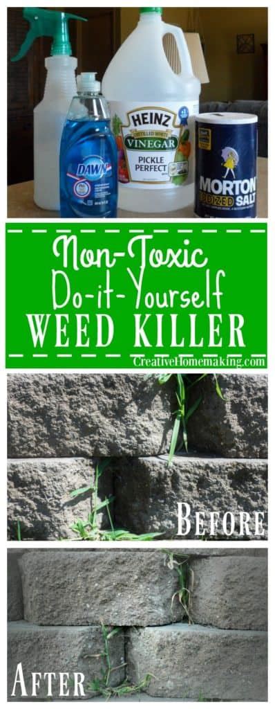 Every lawn can throw up it's own set of problems. Homemade Weed Killer - Creative Homemaking