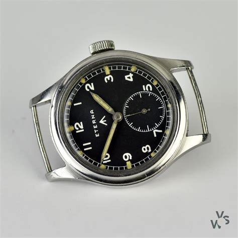 Rare Eterna Dirty Dozen British Army Issued Ww2 Wristwatch C