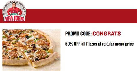 48 Papa Johns Promo Codes 50 Off Phoenix Pictures Promowalls