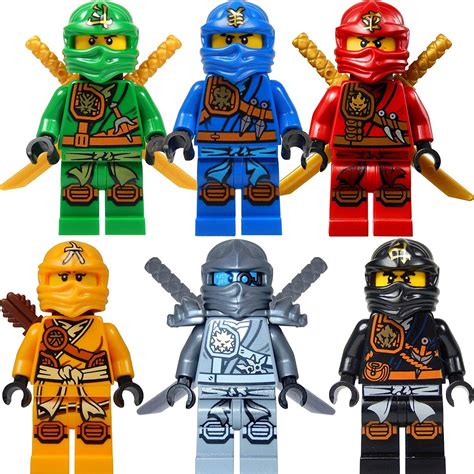 Lego Ninjago Figure Set 6 Ninjago Chiffres Lloyd Jay Kai Cole