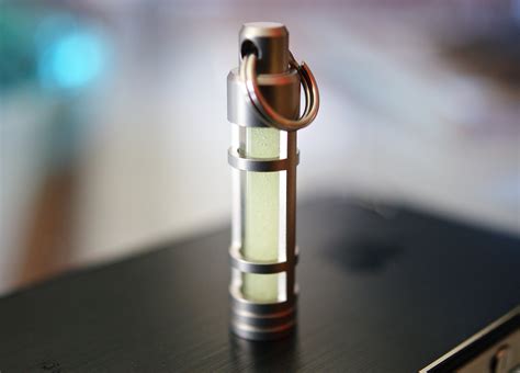 Glow Fob Stainless Steel Glow In The Dark Keychain Tec S3 Buy