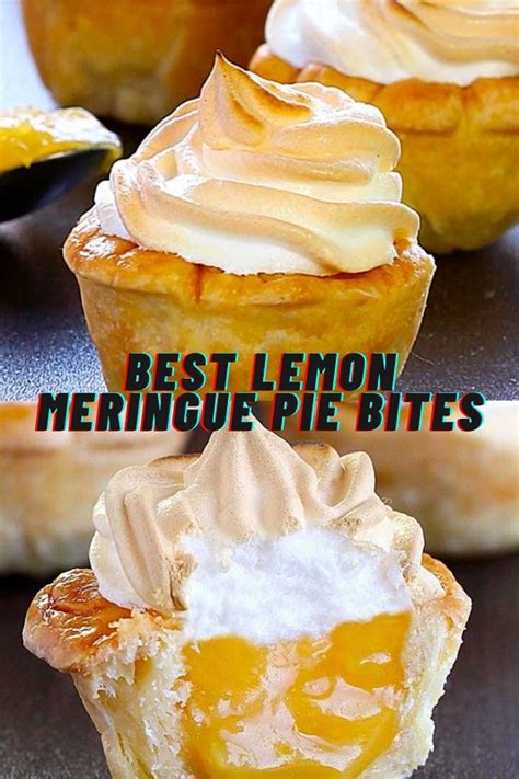 Best Lemon Meringue Pie Bites Food Menu